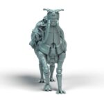 Droid Thieves Mecanical Horse Rider Legion - Shatterrpoint Miniature