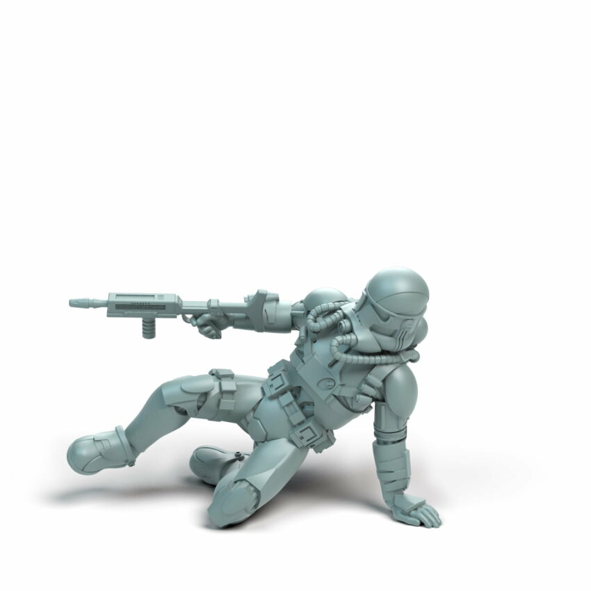 Lagoon Genetic Soldier  D Legion - Shatterrpoint Miniature