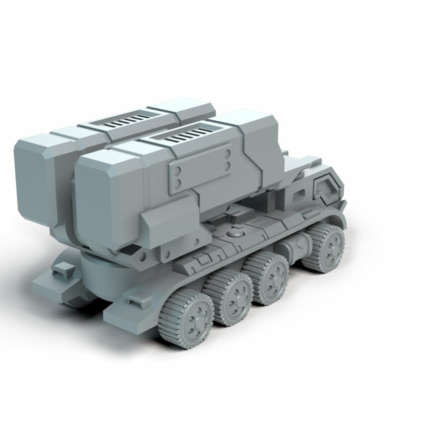 Lrmcw Wheeled Battletech Miniature - Mechwarrior