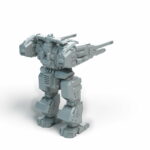 Riflyators Freestanding Battletech Miniature - Mechwarrior