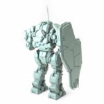 Black-Knight-Bl-X-Knt- B-Red-Reaper-Ii-Freestanding-Repaired BattleTech Miniature