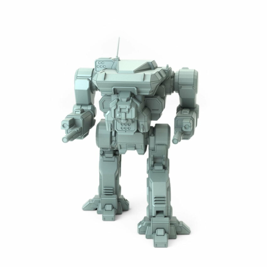 Masakari-Warhawk-I-Posed-Repaired-Repaired BattleTech Miniature