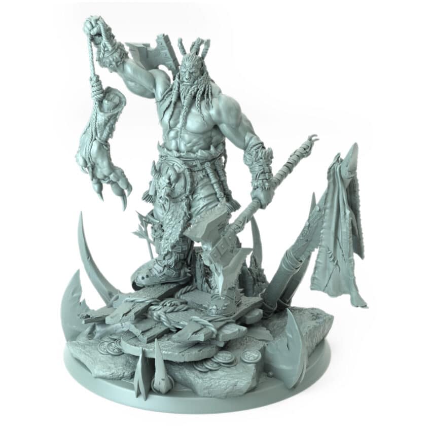 Azhrog Chief Claw Tabletop Miniature - Northern Orcs - RPG - D&D