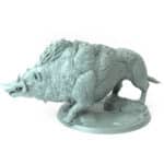 Orc Boar Guard Wild Tabletop Miniature - Northern Orcs - RPG - D&D