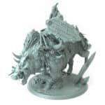 Orc Boar Run Mount Tabletop Miniature - Northern Orcs - RPG - D&D