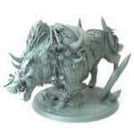 Orc Boar Run Saddle Tabletop Miniature - Northern Orcs - RPG - D&D