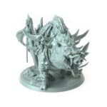 Orc Boar Stand Saddle Tabletop Miniature - Northern Orcs - RPG - D&D