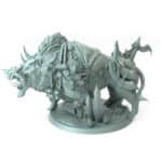 Orc Boar Stand Saddle Tabletop Miniature - Northern Orcs - RPG - D&D