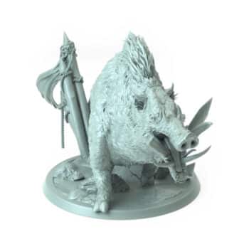 Orc Boar Stand Wild Tabletop Miniature - Northern Orcs - RPG - D&D