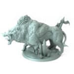 Orc Boar Stand Wild Tabletop Miniature - Northern Orcs - RPG - D&D