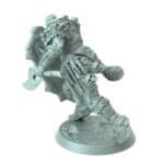 Orc Soldier Axe Run Tabletop Miniature - Northern Orcs - RPG - D&D