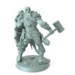 Orc Soldier Hammer Block Tabletop Miniature - Northern Orcs - RPG - D&D