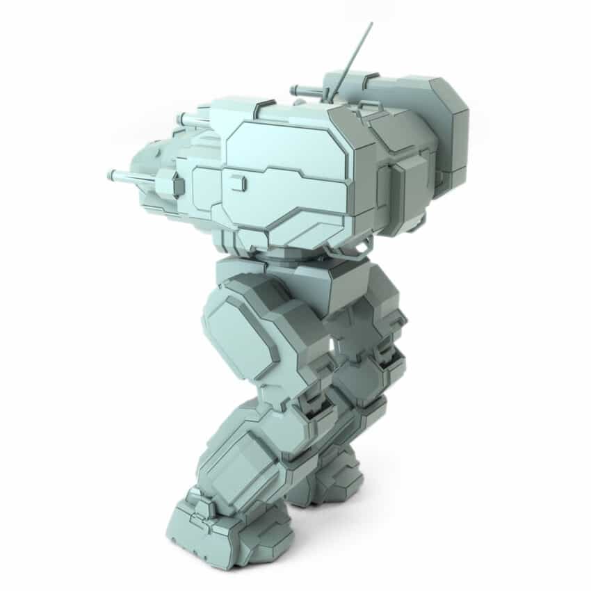 Stalker Stk-Wu War Emu Freestanding BattleTech Miniature