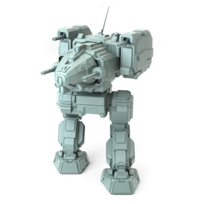 Stalker Stk-Wu War Emu Posed BattleTech Miniature