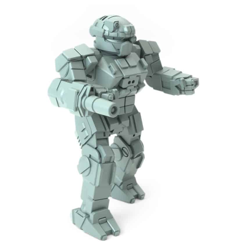 Commando Com- AB Posed Battletech Miniature - Mechwarrior