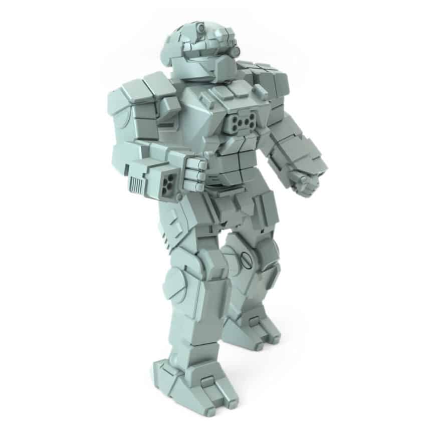 Commando Com- BD Posed Battletech Miniature - Mechwarrior