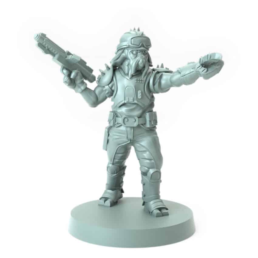 Poulp Pirate Leader Legion - Shatterpoint Miniature