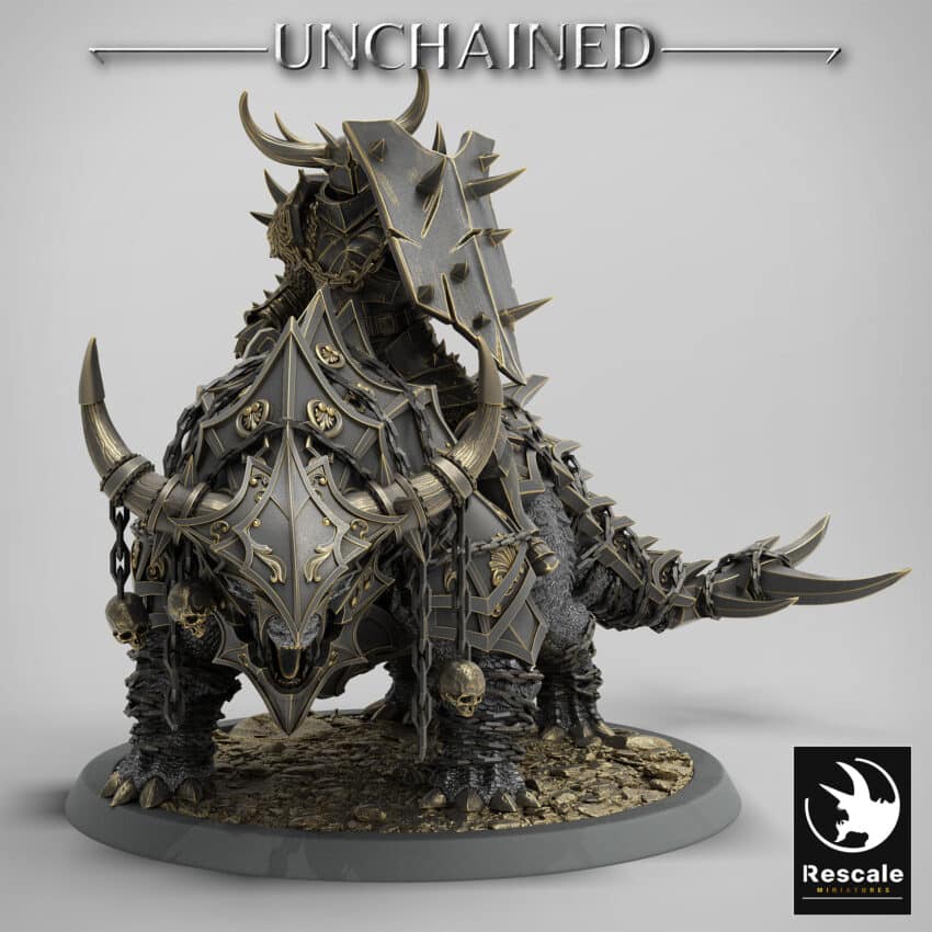 Araki Axe Guard Mount Unchained - Rescale Miniatures RPG - D&D  Tabletop Miniature