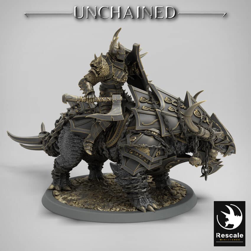 Araki Axe Guard Mount Unchained - Rescale Miniatures RPG - D&D  Tabletop Miniature