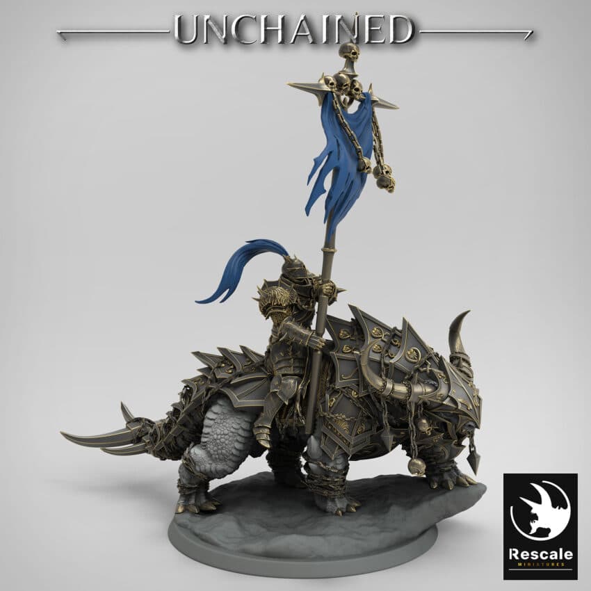 Araki Banner Mount Unchained - Rescale Miniatures RPG - D&D  Tabletop Miniature