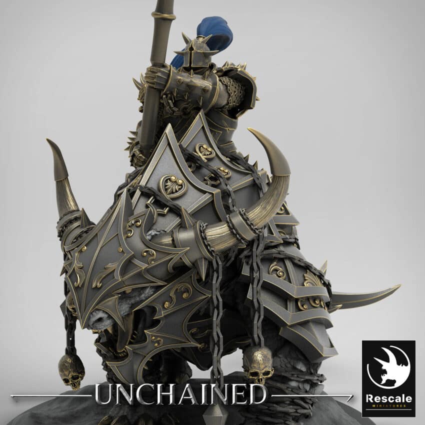 Araki Banner Mount Unchained - Rescale Miniatures RPG - D&D  Tabletop Miniature