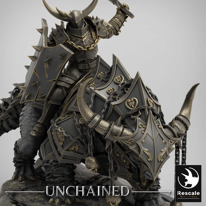 Araki Flail Attack Mount Unchained - Rescale Miniatures RPG - D&D  Tabletop Miniature