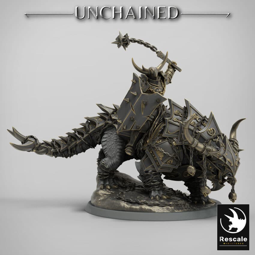 Araki Flail Attack Mount Unchained - Rescale Miniatures RPG - D&D  Tabletop Miniature