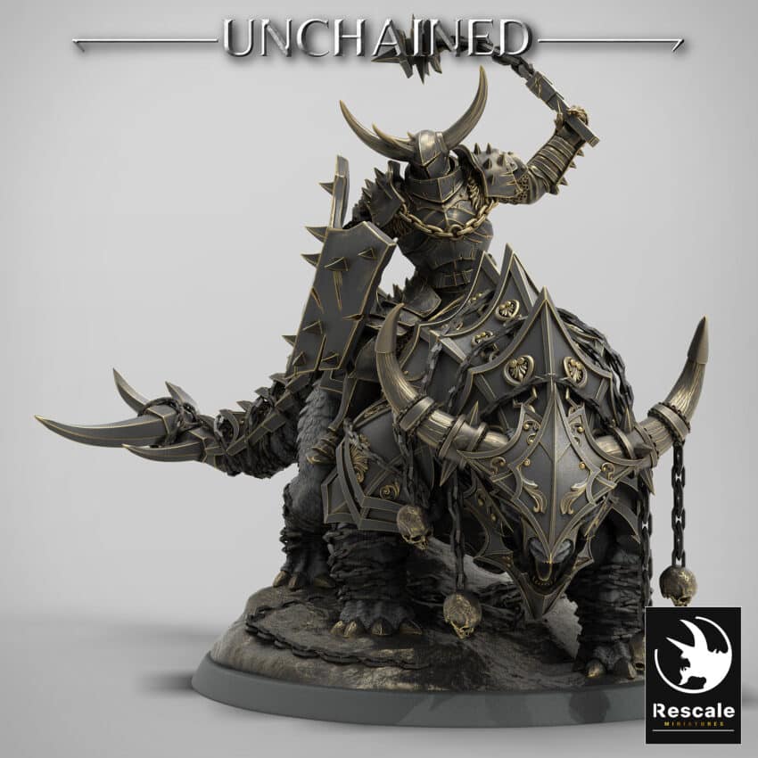 Araki Flail Attack Mount Unchained - Rescale Miniatures RPG - D&D  Tabletop Miniature