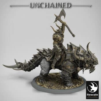 Araki Great Axe Rally Mount Unchained - Rescale Miniatures RPG - D&D  Tabletop Miniature