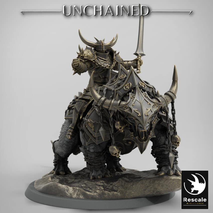 Araki Sword Triumph Mount Unchained - Rescale Miniatures RPG - D&D  Tabletop Miniature