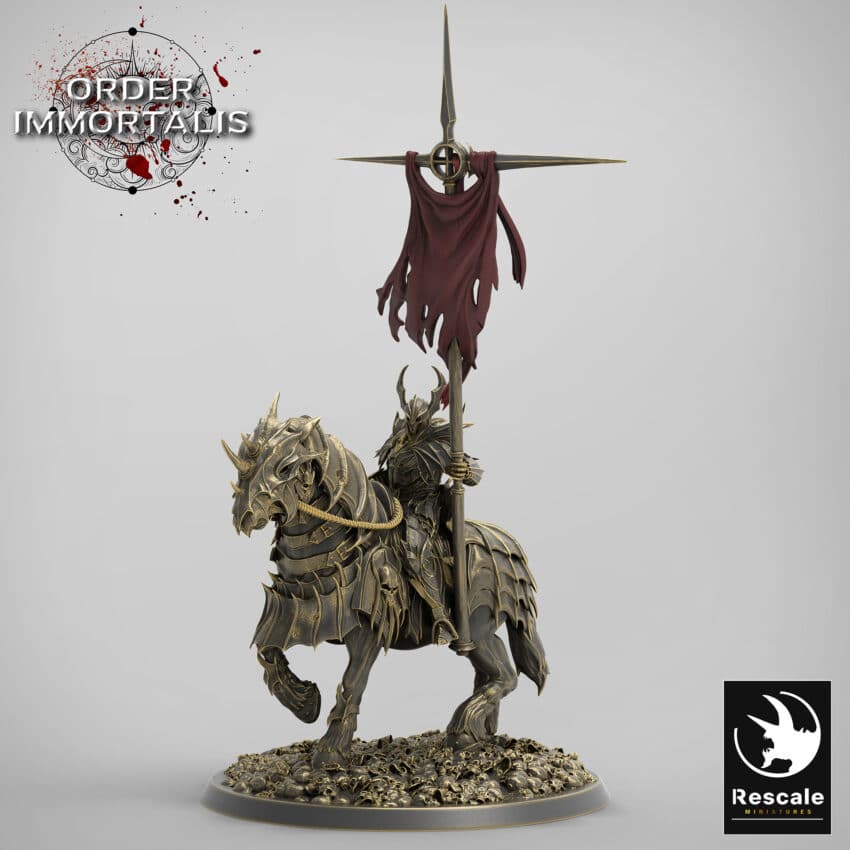 Blood Cavalier Banner Order Immortalis - Rescale Miniatures RPG - D&D  Tabletop Miniature