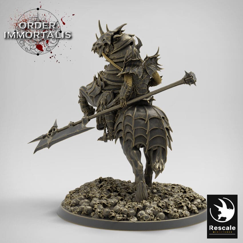 Blood Cavalier Rear Order Immortalis - Rescale Miniatures RPG - D&D  Tabletop Miniature