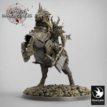 Blood Cavalier Rear Order Immortalis - Rescale Miniatures RPG - D&D  Tabletop Miniature