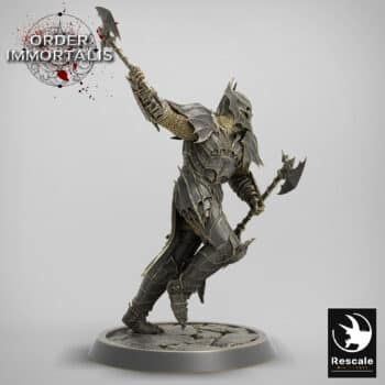 Blood Knight Axeswing Order Immortalis - Rescale Miniatures RPG - D&D  Tabletop Miniature