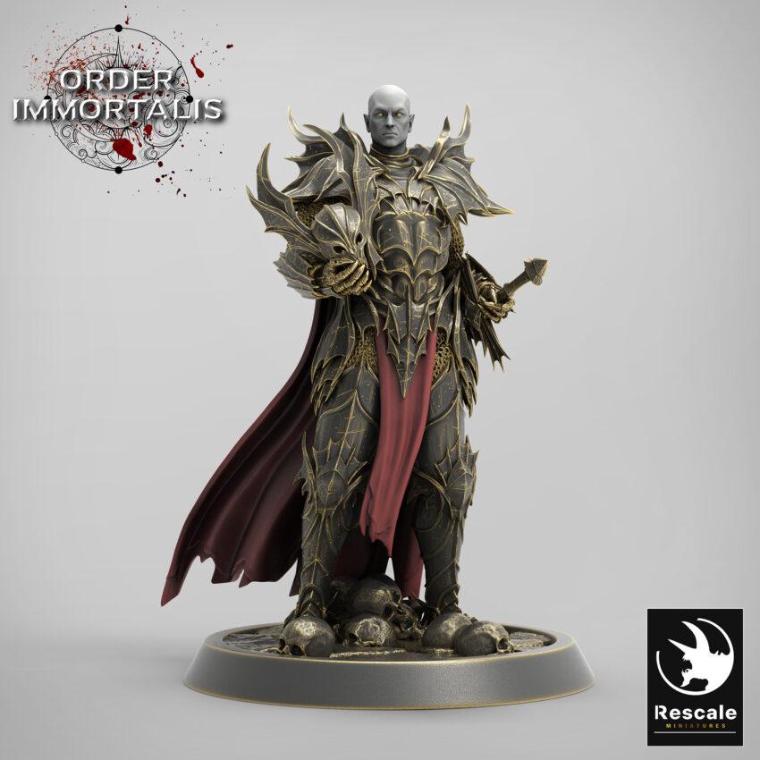 Blood Knight General Idle Order Immortalis - Rescale Miniatures RPG - D&D  Tabletop Miniature