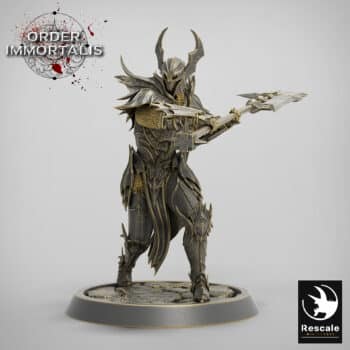 Blood Knight Halberd Swing Order Immortalis - Rescale Miniatures RPG - D&D  Tabletop Miniature