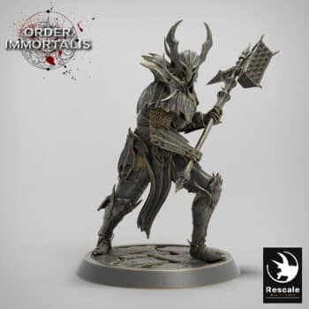 Blood Knight Hammer Guard Order Immortalis - Rescale Miniatures RPG - D&D  Tabletop Miniature