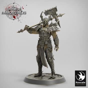 Blood Knight Hammer Idle Order Immortalis - Rescale Miniatures RPG - D&D  Tabletop Miniature