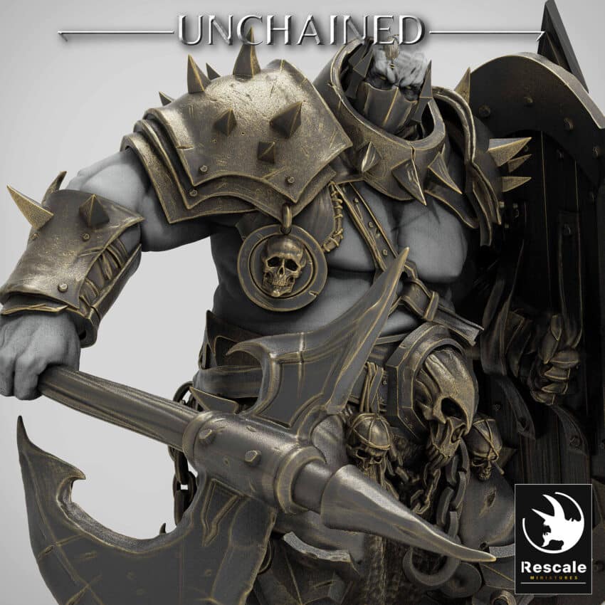 Heavy Soldier Halberd Stand Unchained - Rescale Miniatures RPG - D&D  Tabletop Miniature