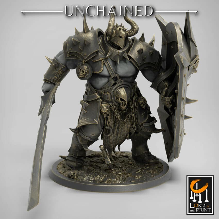 Heavy Soldier Sword Unchained - Rescale Miniatures RPG - D&D  Tabletop Miniature