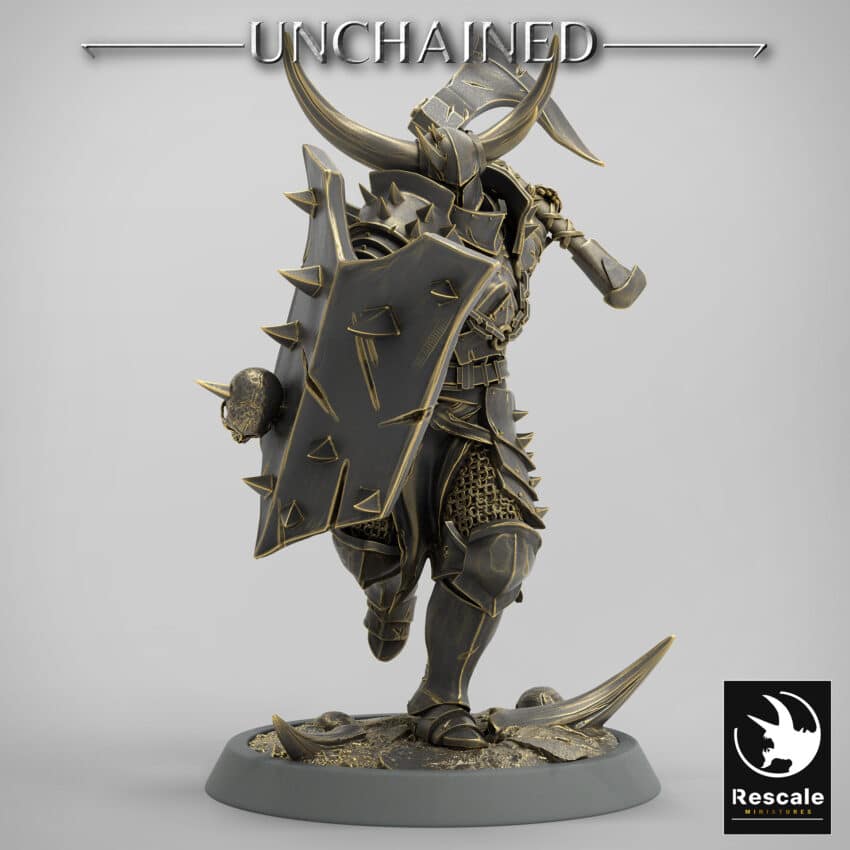 Light Soldier Axe Run Unchained - Rescale Miniatures RPG - D&D  Tabletop Miniature