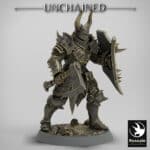 Light Soldier Axe Shield Block Unchained - Rescale Miniatures RPG - D&D  Tabletop Miniature