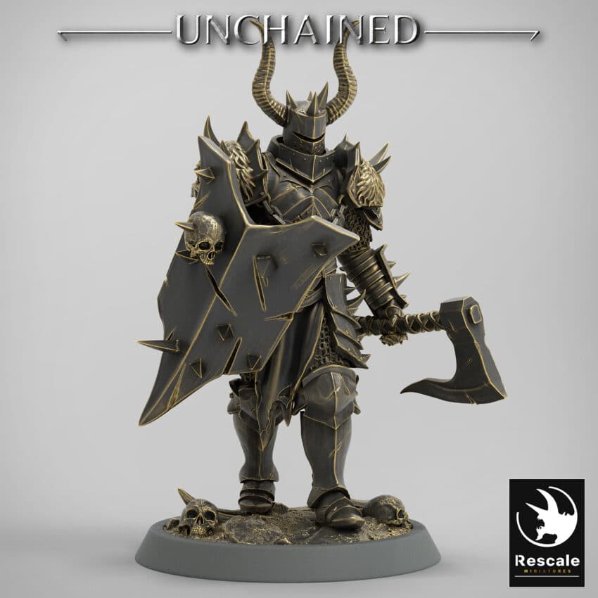 Light Soldier Axe Walk Unchained - Rescale Miniatures RPG - D&D  Tabletop Miniature