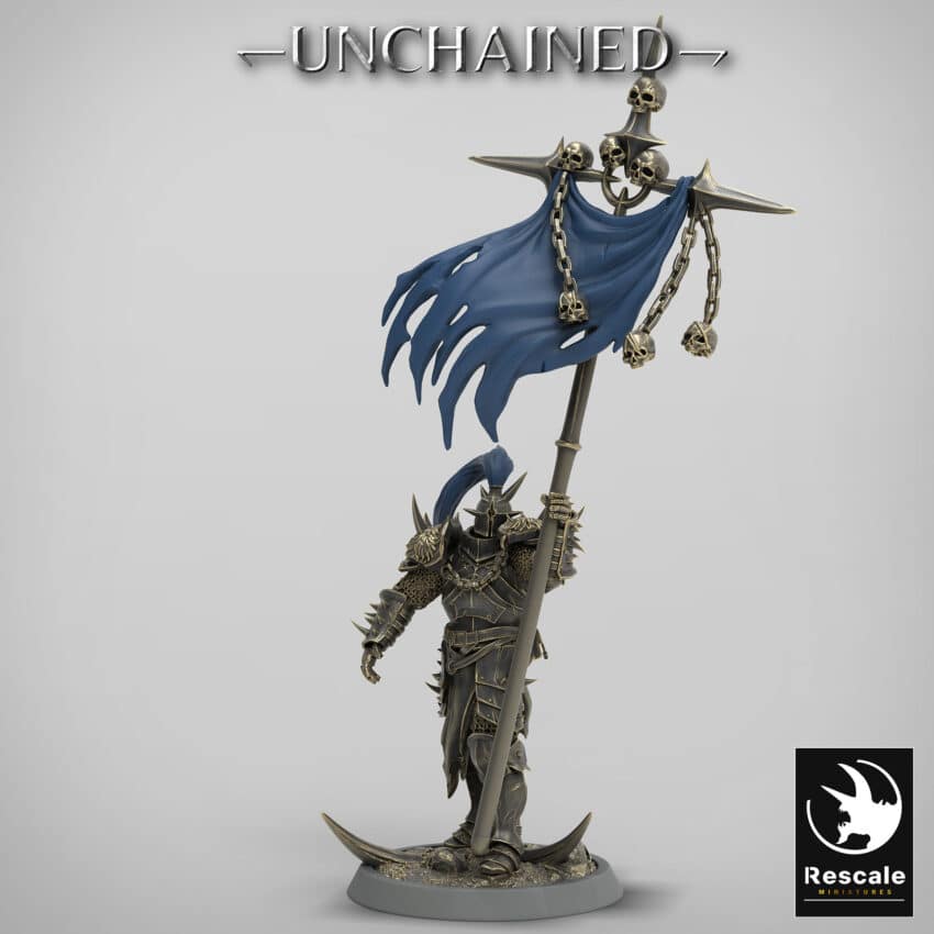 Light Soldier Banner Unchained - Rescale Miniatures RPG - D&D  Tabletop Miniature