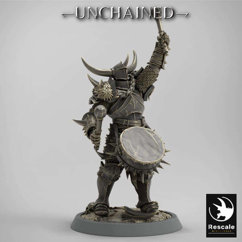 Light Soldier Drummer Unchained - Rescale Miniatures RPG - D&D  Tabletop Miniature