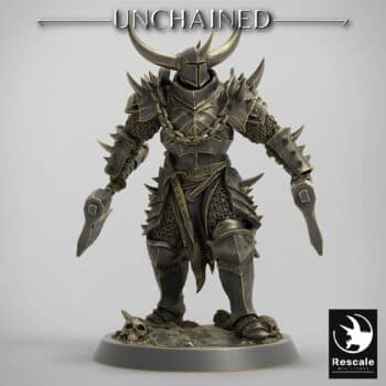 Light Soldier Dual Axe Unchained - Rescale Miniatures RPG - D&D  Tabletop Miniature