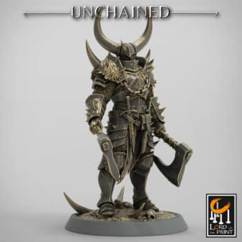 Light Soldier Dual Axe Chief Unchained - Rescale Miniatures RPG - D&D  Tabletop Miniature