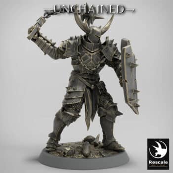 Light Soldier Flail Attack Unchained - Rescale Miniatures RPG - D&D  Tabletop Miniature