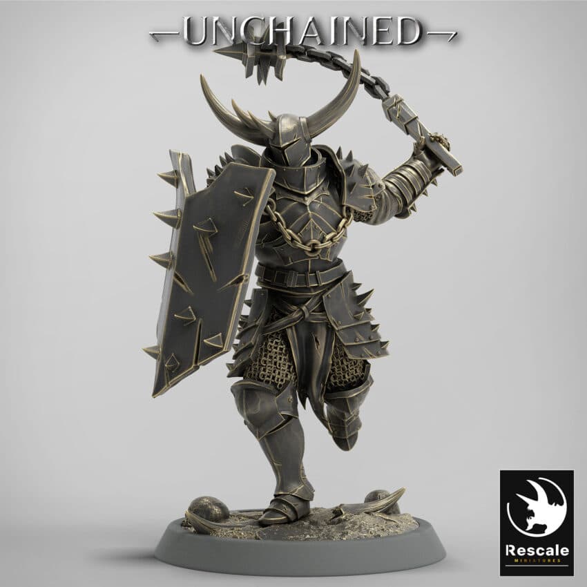 Light Soldier Flail Run Unchained - Rescale Miniatures RPG - D&D  Tabletop Miniature