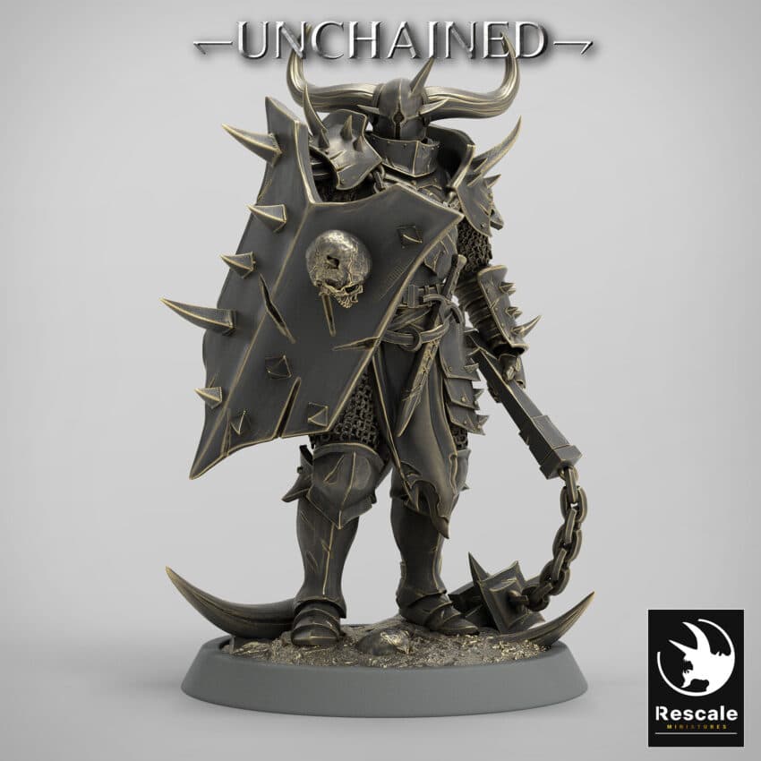 Light Soldier Flail Stand Unchained - Rescale Miniatures RPG - D&D  Tabletop Miniature